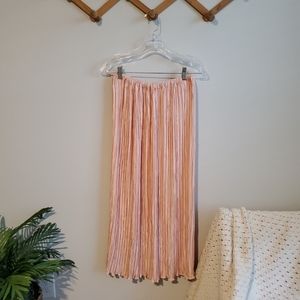 Vintage pink satin finish skirt